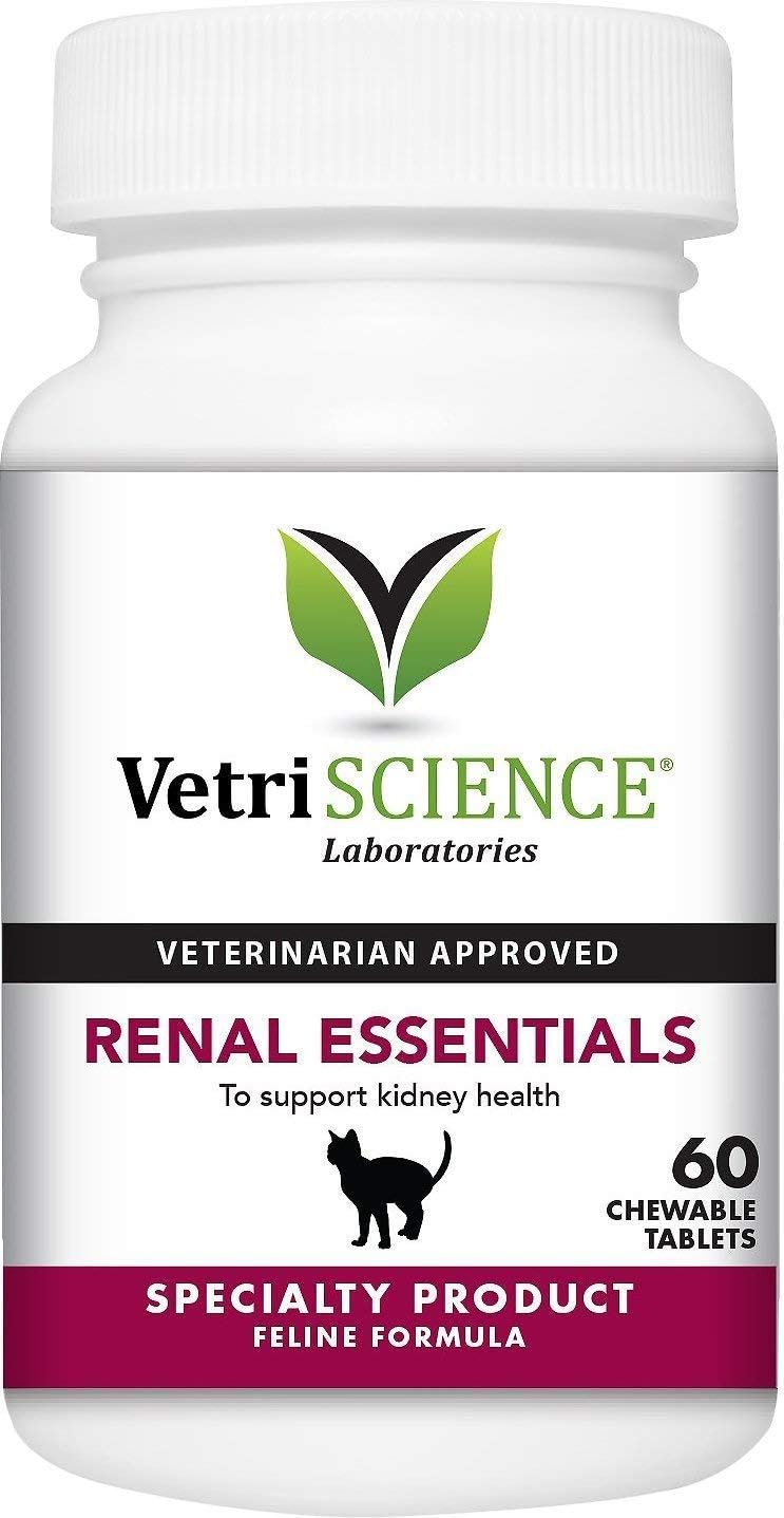 Renal Essentials Vetri Cats Maintains Kidney Function Tablets, 60 Count
