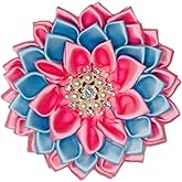Pink and Blue Flower 4.5" Paraphernalia Brooch Pin for Women, Inspired for Jack and Jill Conferences, Luncheons, Events - Mother's Organization