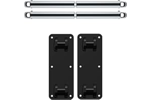 TWRAPS Cargo Crossbars Wall Mount Plates for Rivian R1T & Rivian R1S | Custom Made for Rivian's One Handed Snap-on Design Rivian Accessories