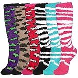 Basico Soft Warm Microfiber Fuzzy Winter Socks Knee High 12pairs(1pack)