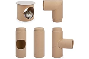 Niteangel Creative & Composable Hamster Tunnel - DIY & Build Unique Tube Burrow as Hideout for Small Sized Animals Like Hamst