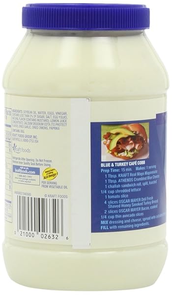 KRAFT REAL MAYONNAISE IN PLASTIC JAR 30 OZ