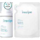 IRECIPE Aqua Phytoplex Cream in Toner Mist Long Lasting Deep Hydration, All-in-One Facial Mist for All Skin Type Unscented Clean Beauty, Vegan, Korean Skincare (60ml / 2.02 oz + 60ml Refill Pouch) (2)