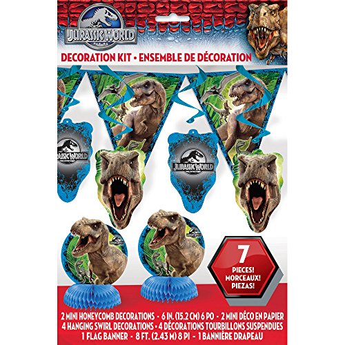 Jurassic world party decorating kit, 7pc