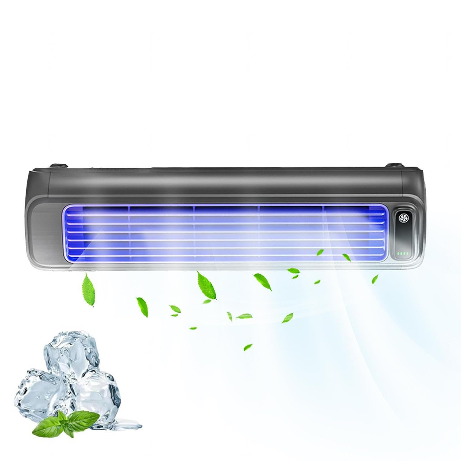 Fbdssbn Outfany Cooling Ace, Portable Table Top Air Conditioner Quiet, 3 Wind Speeds, Outfancy Cooling Ace Rechargeable, 24h Long-Lasting Battery Life -0203,darkgray-25