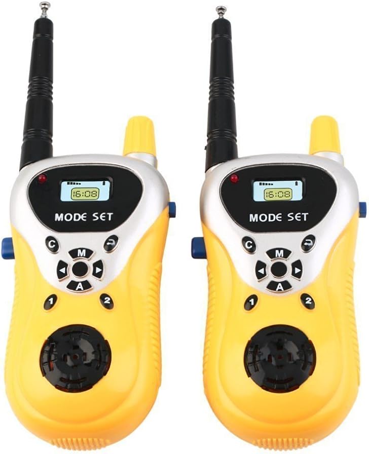 Krireen Battery Operated Walkie Talkie Toy for Kids with Extendable Antenna for Extra Range, Kid’s Birthday Gift (Set of 2)