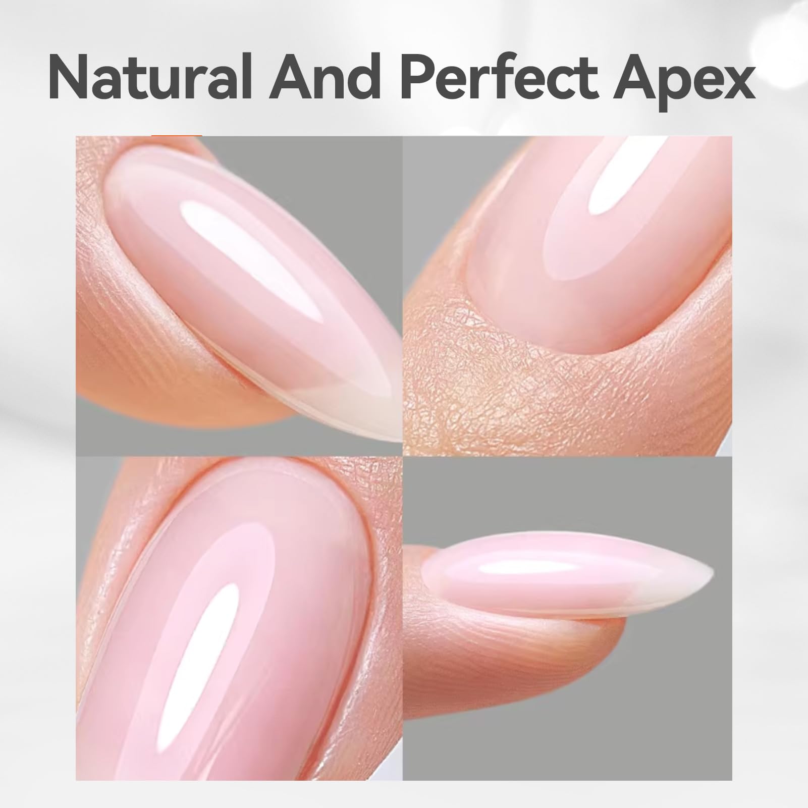 BORN PRETTY Builder Gel for Nails,8-in-1 Clear Builder Nail Gel for Nail Apex and Extension Strengthener,Nail GLue Gel Hard Gel Base Rhinestone Nail Glue Gel in a Bottle 15ml - Image 7