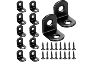 Aruicheng L Bracket Stainless Steel Corner Braces Right Angle Bracket 90 Degree Corner Bracket with 24 Screws Small L Bracket