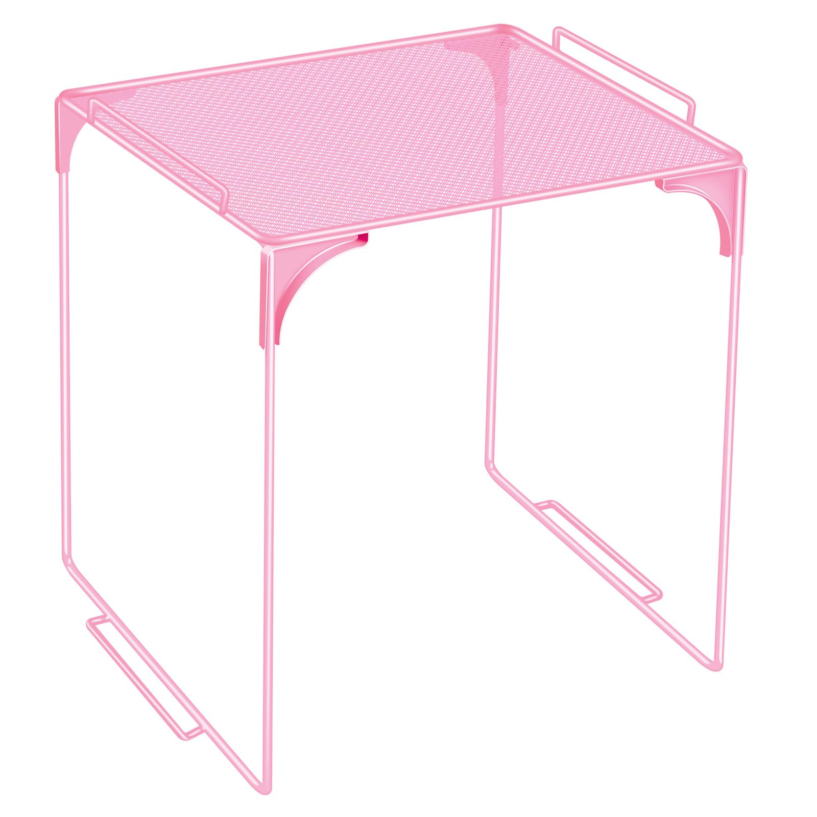 Photo 1 of Demonwer Locker Organizer Shelf Pink Stackable Extra Locker Shelf Storage Cabinet Accessories for School Office Home Gym Supplies
