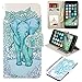UrSpeedtekLive iPhone 7 Plus/8 Plus Wallet Case, Premium PU Leather Flip Case Cover w/Card Slots & Kickstand for Apple iPhone 7 Plus/8 Plus, Elephant(Official Micklyn Le Feuvre Product)