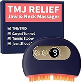 Kinbana TMJ Relief Products Jaw, TMJ Massager with Vibration and Heating, Ergonomic Multi-Needle TMJ Massage Tool for Jaw & Neck Pain, Clenching & Teeth Grinding (Blue)