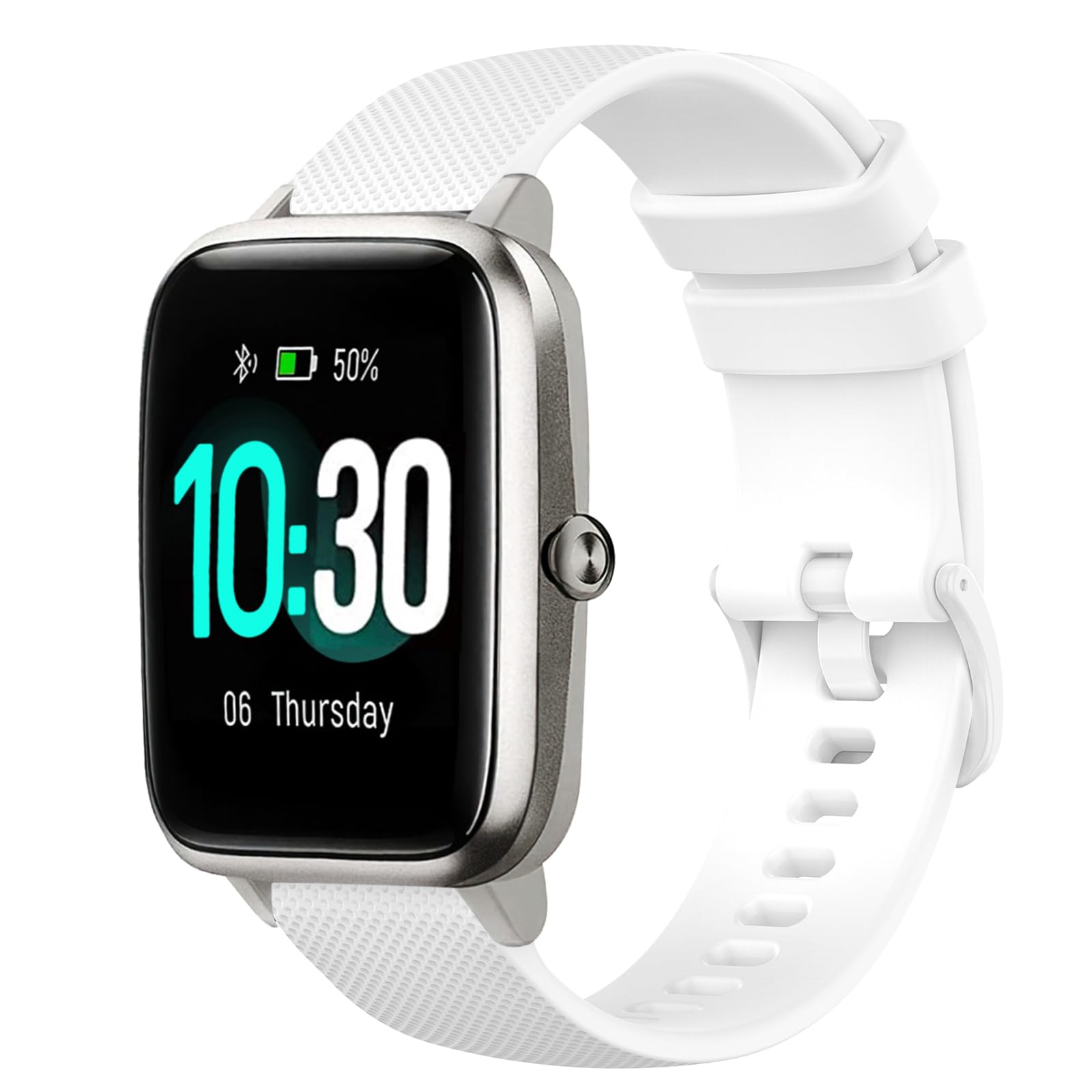 Harikiri Silikon Straps Compatible with Veryfitpro ID205L,19mm Strap for GRV,Willful,Yamay,Letsfit,LETSCOM,TEMINICE,LFEBEE,Lintelek,GRDE,Blackview,Fitpolo,Umidigi,ID205S ID205L ID205G SW020 Uwatch3