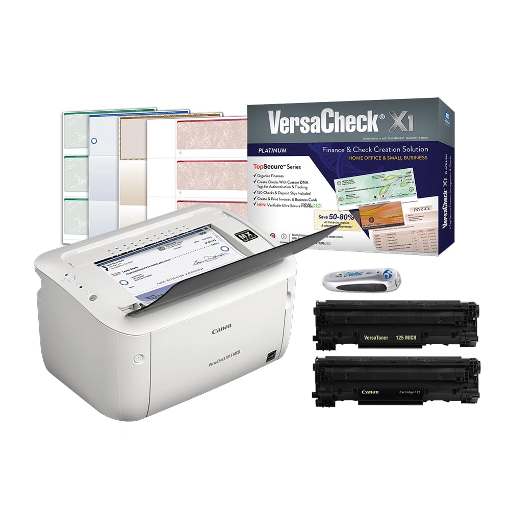 Photo 1 of VersaCheck M15 MXD MICR Check Printer X1 Platinum Check Printing Software Bundle