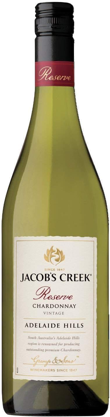 Jacobs Creek Reserve Adelaide Hills Chardonnay, 6 x 75cl