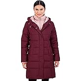 Jones NY Long Puffer Coat Women, Warm Long Coat Women Winter, Women's Coats