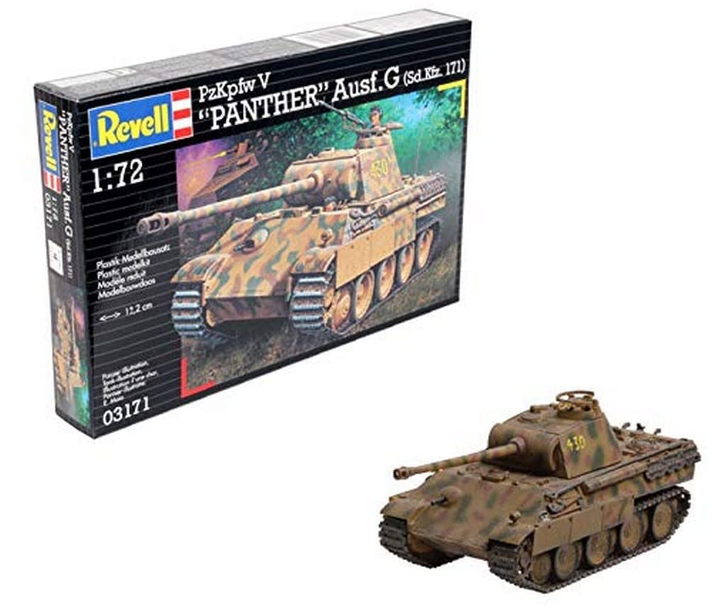 Revell 03171 PzKpfw V Panther Ausf.G (Sd.Kfz. 171) 1:72 Scale Unbuilt/Unpainted Plastic Model Kit — image 1