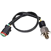 OSKYUO Heavy Duty Fuel Oil Pressure Sensor for CAT Caterpillar C7 224-4536 | C9 Mxs Nxs 3126 3126B 3126E C15 on Highway Engines 2244536 194-6726 3PP6-1 1946726