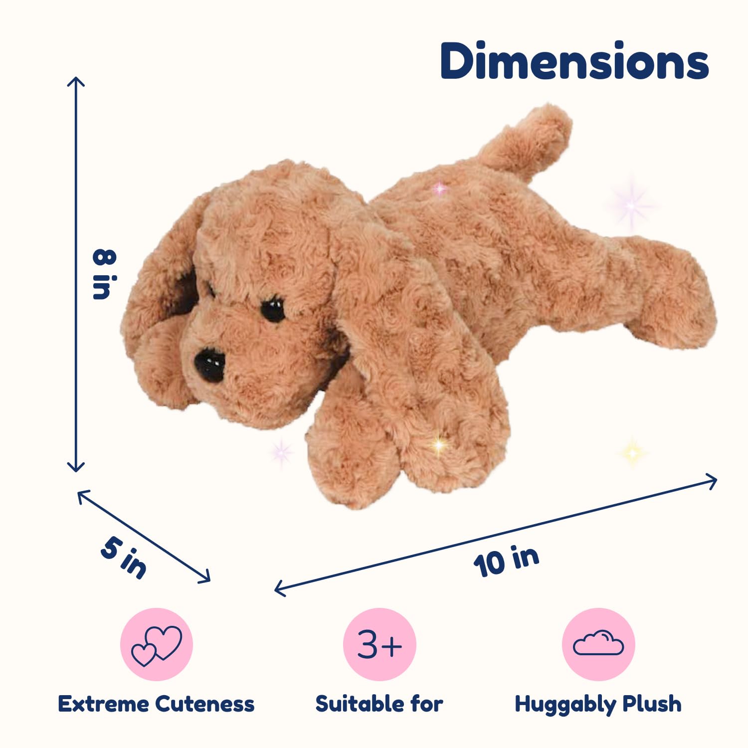 PixieCrush Adopt Me Dog Stuffed Animals for Girls Ages 3 and Up - Plush Labradoodle Dog Pillow with 4 Surprise Puppies Inside - Soft Puppy Toys for Kids - Cute Dogs Plush Set for Imaginative Play
