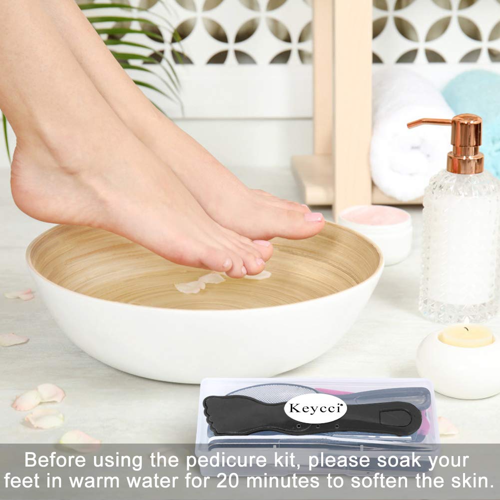 Pedicure Kit Tool Pedicure Set Foot File Foot Care Kit 23 in 1 Pedicure Tools Feet Scrubber Dead Skin Remover Men Women Home Pedicure Kit Nail Clipper Cuticle Trimmer Pedicure Set Spa Nail Care Kit : Beauty
