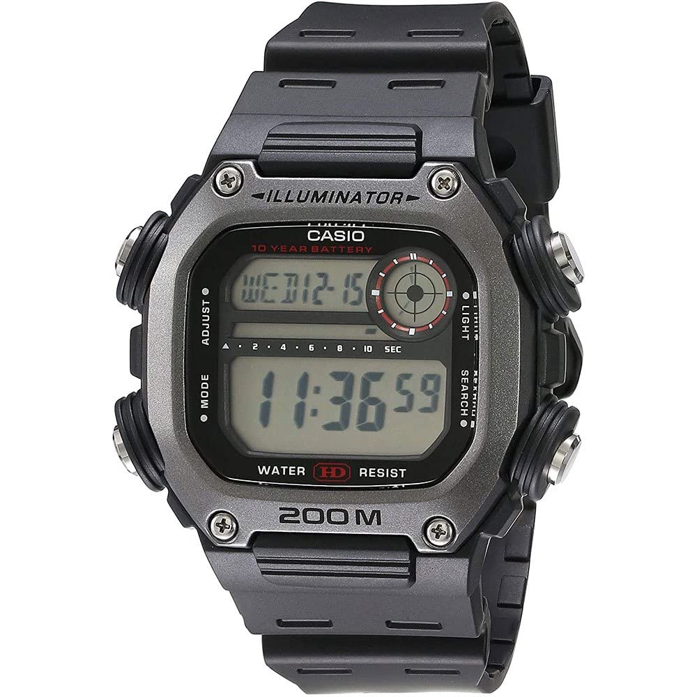 Casio Men Digital Quartz Watch with Resin Strap DW-291H-1AVCF