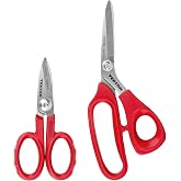 TEKTON Shop Scissors Set, 2-Piece | PSR99002 | 5-1/2, 8 in.
