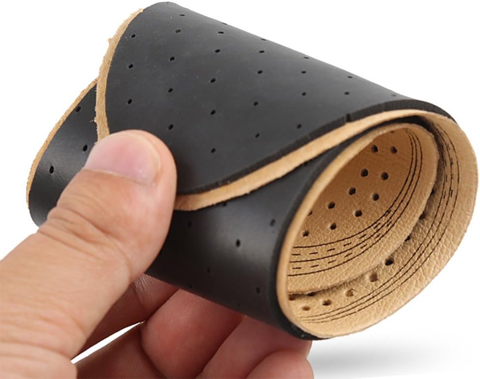 Ultra Thin Leather Insoles for Women and Men Instantly Absorb Sweat Replacement Shoe Inserts Shoes Insole Pads Cutable Design, Size S - Image 5