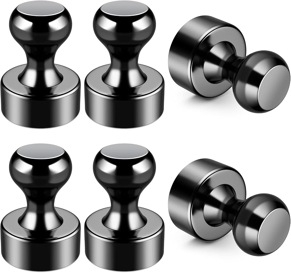Grtard Strong Magnet 6 Pack 12x16 mm Neodymium Whiteboard Push Pins Fridge