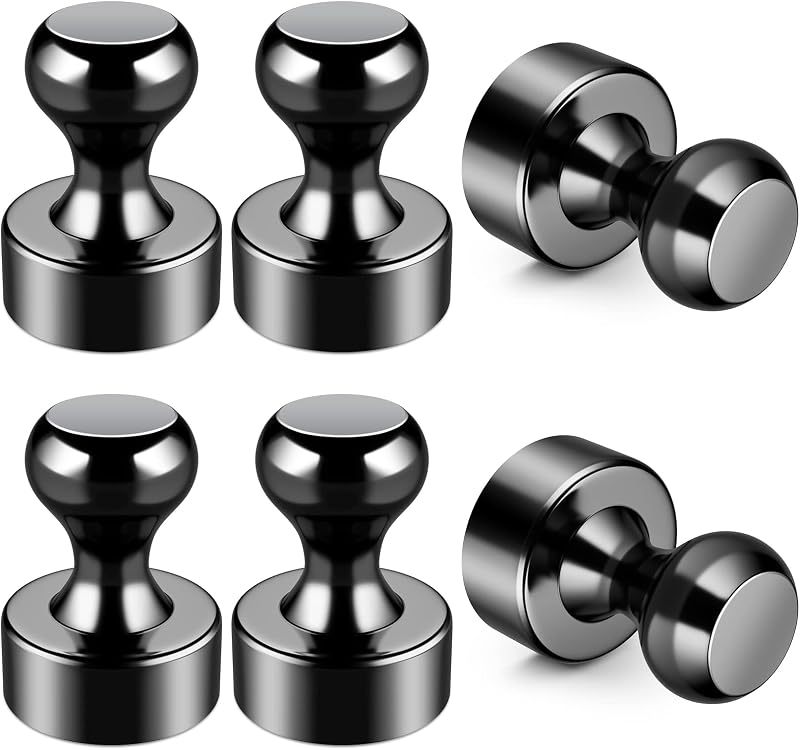 Grtard Strong Magnet 6 Pack 12x16 mm Neodymium Whiteboard Push Pins Fridge