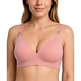 9 MONTHS Nursing & Maternity Bra – Soft Padded Cups, One-Handed Nursing Clasps, Adjustable Straps for Postpartum 3854
