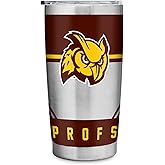 Rico Industries NCAA Rowan Profs Standard 20oz Stainless Steel Tumbler with Lid - Great For Coffee, Tea, Water or Cocktails