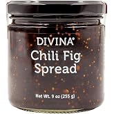 DIVINA Chili Fig Spread Jam, 9 Ounce