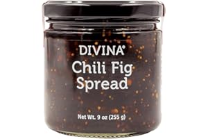DIVINA Chili Fig Spread Jam, 9 Ounce