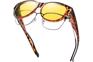 GEGURI Fit Over Glasses Polarized Sunglasses for Women & Men, Stylish Cat Eye Design Sun Glasses 100% UV Protection