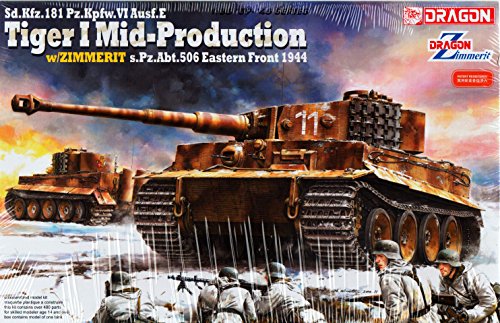 Dragon Models SD.KFZ.181 PZ.KPFW.VI AUSF.E Tiger I Mid Production Model Kit (1/35 Scale)