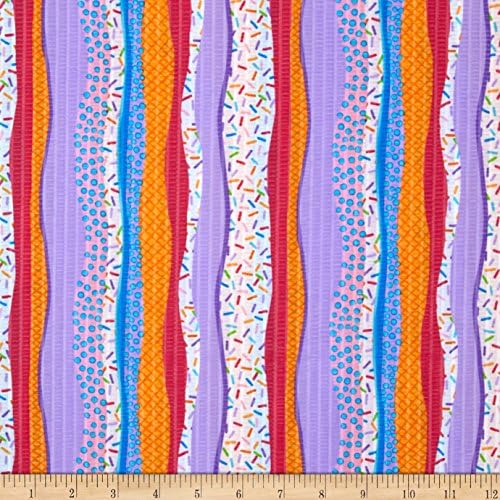 Tutti Frutti Plisse Sprinkles Multi Fabric By The Yard