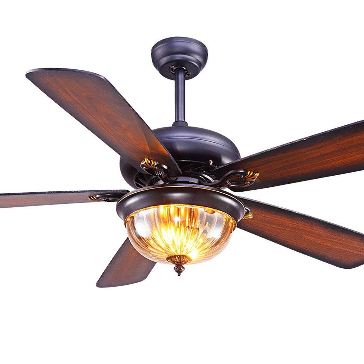 Marching Orchid European Retro Ceiling Fan Light 3 Speed