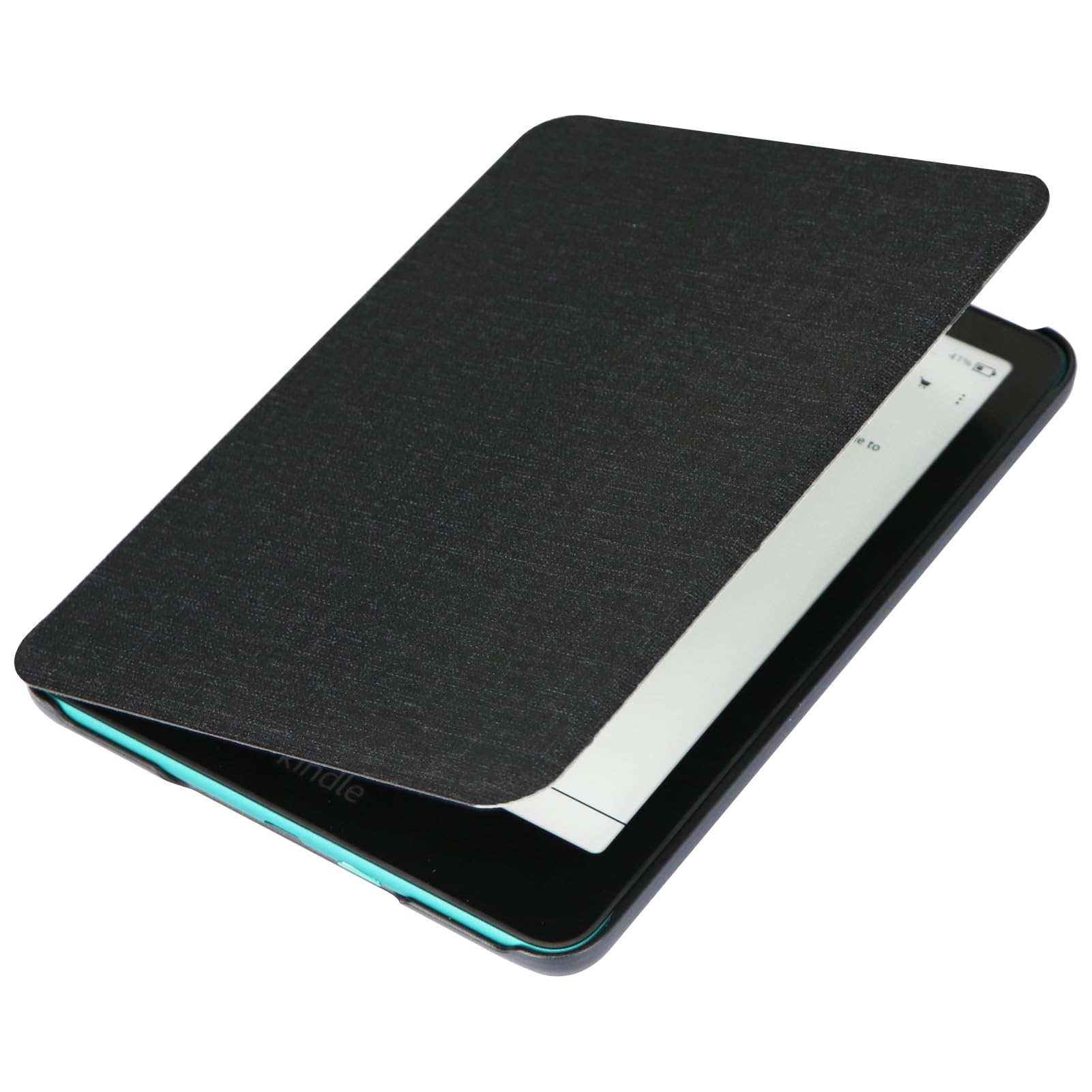 ZhaoCo Case for 7" Kindle Paperwhite (12th Generation-2024), 7'' Kindle Colorsoft Signature 2024 and Kindle Paperwhite Signature 7" 2024 E-Reader, Slim PU Leather Smart Protective Cover - F Black