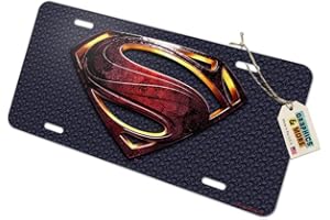 GRAPHICS & MORE Justice League Movie Superman Logo Novelty Metal Vanity Tag License Plate