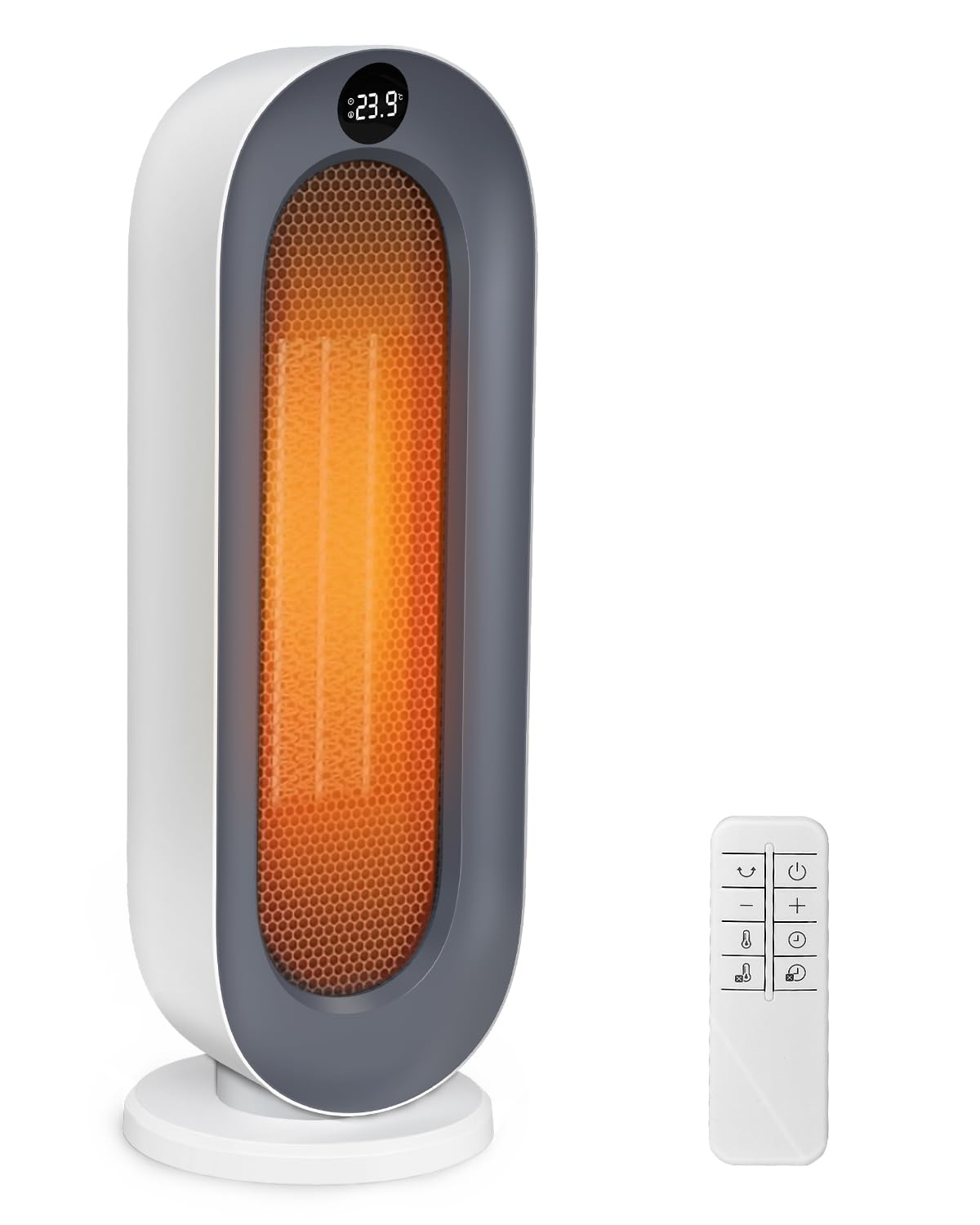 『2025冬新型』 セラミックヒーター 【ECO知能恒温 節電対策】 セラミックファンヒーター 暖房器具 省エネ 電気 首振り 3段階温度調整 800W/1200W 切り忘れ防止 二重過熱保護 転倒OFF タイマー機能 リモコン付き 大風量 速暖 電気ストーブ 電気ヒーター 足元 スリム タワー 脱衣所 寝室 トイレ 日本語取扱説明書 8畳 S720 ホワイト商品画像