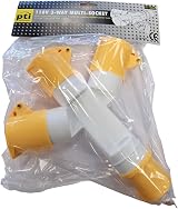 PTI 110V 16A 3 Way Y Splitter Socket Adaptor IP44 Extension Lead 110 Volt view 7