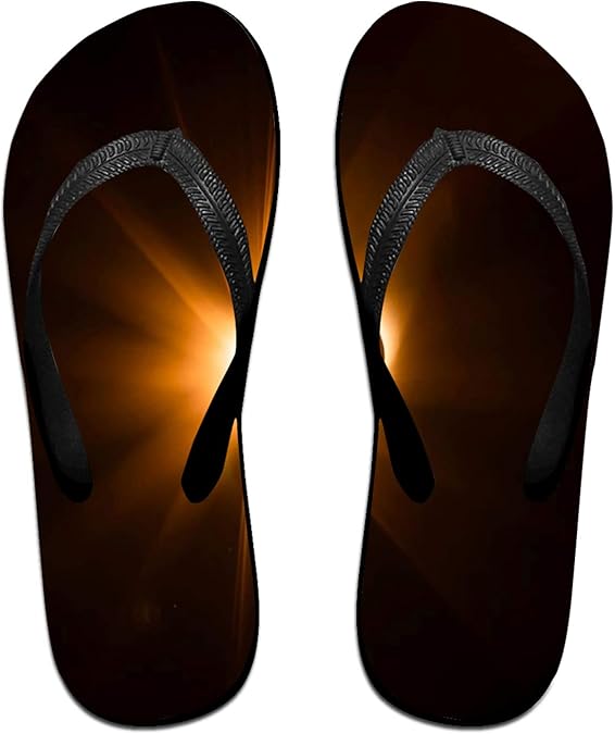 FANTASY-SOLAR ECLIPSE MEN'S SLIPPERS FLIP-FLOPS SUMMER COM-FORT COOL COZY BREATHABLE SLIPPERS 