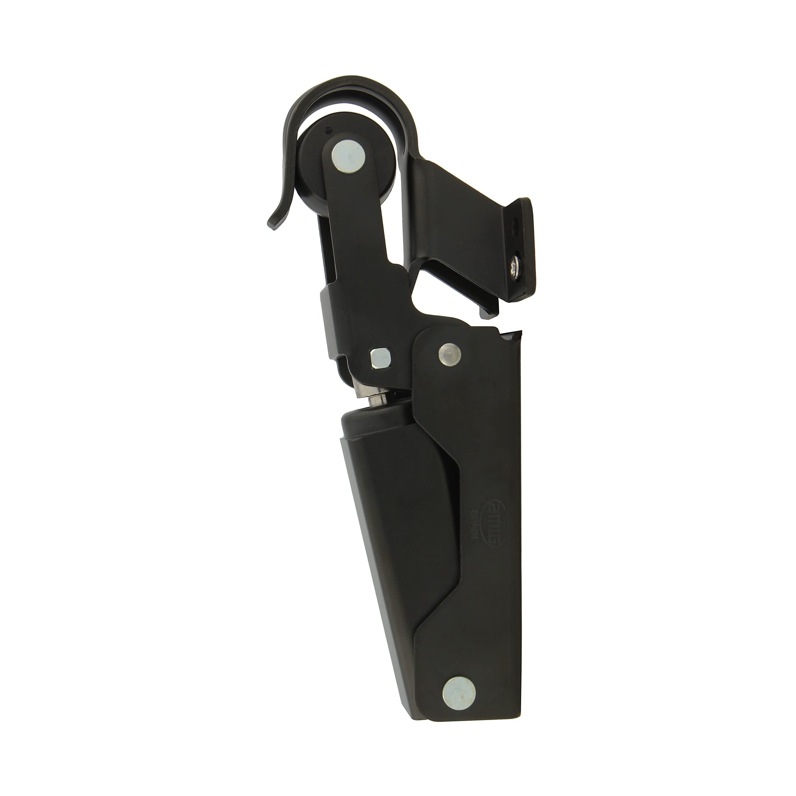 Amig - Door Retainer | Hydraulic Door Closer | Made of Aluminium | Dimensions: 108 x 32 mm | Ideal as a Brake, Stop or Door Buffer | Colour: Black | Maximum Weight 40 kg — image 1