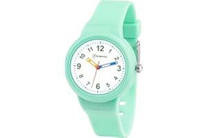 Edillas Kids Analog Watch for Girls Boys, Children Waterproof Learning Time Wristwatch Easy to Read Time for Child
