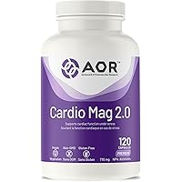 AOR Cardio Mag 2.0 Magnesium Orotate 770mg, 120 Capsules 30-Day Supply - Cardiovascular Support, Heart Function, Energy Produ