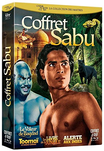 Coffret Sabu : Le voleur de Bagdad + Toomaï, le grand Cornac + Le livre de la jungle + Alerte aux Indes - Combo Blu-ray+ DVD