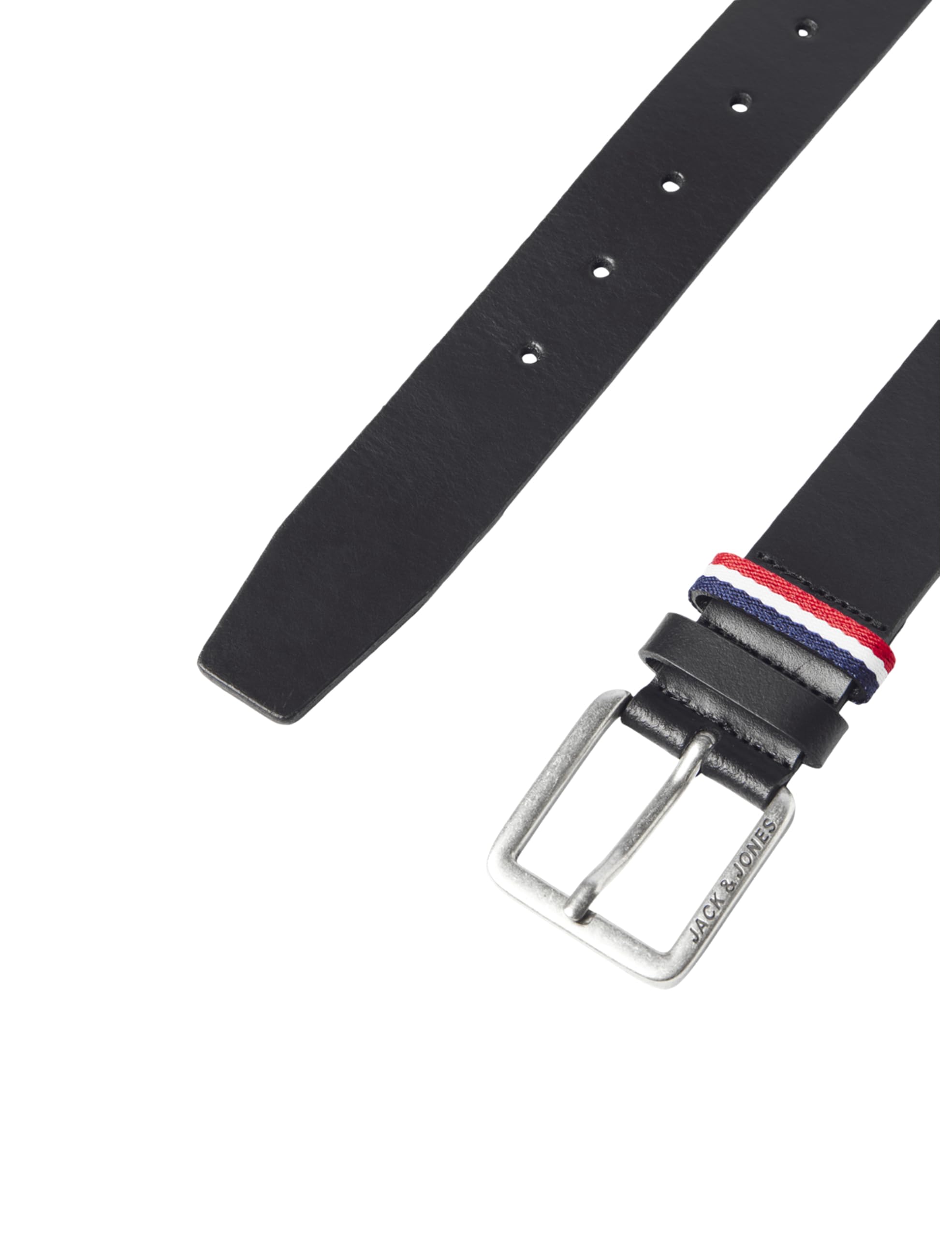 JACK & JONES Herren Jacespo Belt Lederg rtel, Schwarz, 95 EU 3