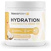 TransformHQ Hydration 42 Servings (Pina Colada) - Electrolytes, Mental Clarity, Vitamins