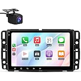 Car Radio Stereo for Chevy Silverado GMC Sierra 2007-2013, Android 13 with CarPlay Android Auto Bluetooth GPS Navigation Touc