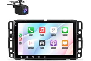 Car Radio Stereo for Chevy Silverado GMC Sierra 2007-2013, Android 13 with CarPlay Android Auto Bluetooth GPS Navigation Touc