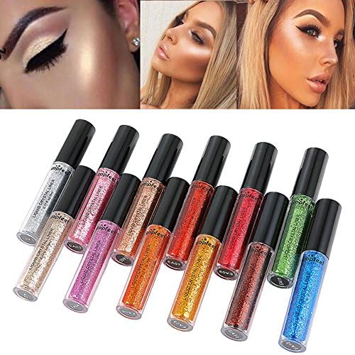 Fanxing Eye Shadow Powder 12 Colors Smoky Eye Shadow Makeup Pearl Metallic Glitter Eyeshadow Powder